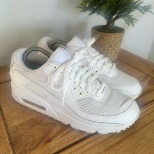 Nike White Lace-Up Sneakers